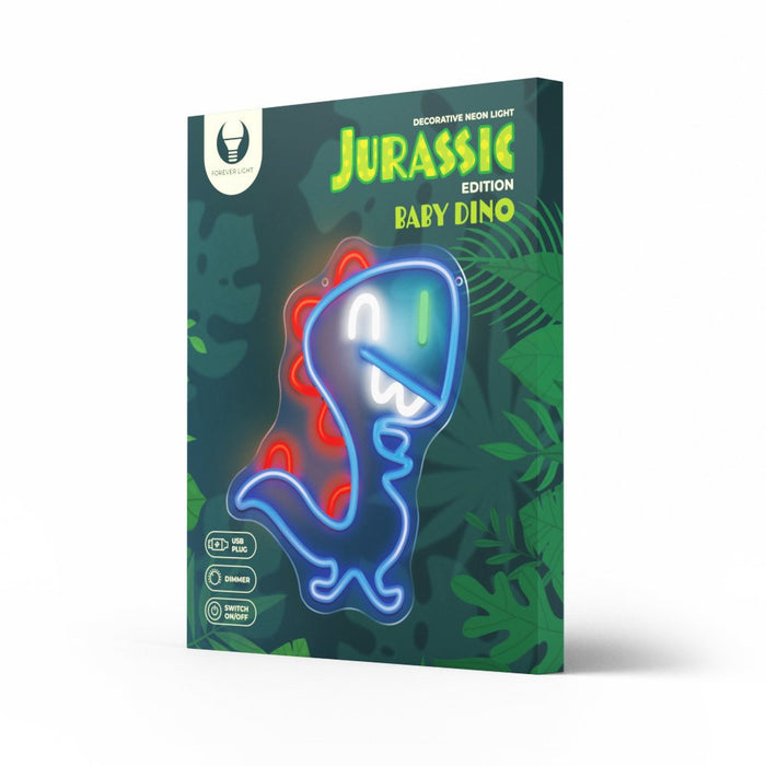 EAN 5900495398161 - Forever Light Neon LED JURASSIC BABY DINO blue FLNJ01 Figura iluminada decorativa imagen 2