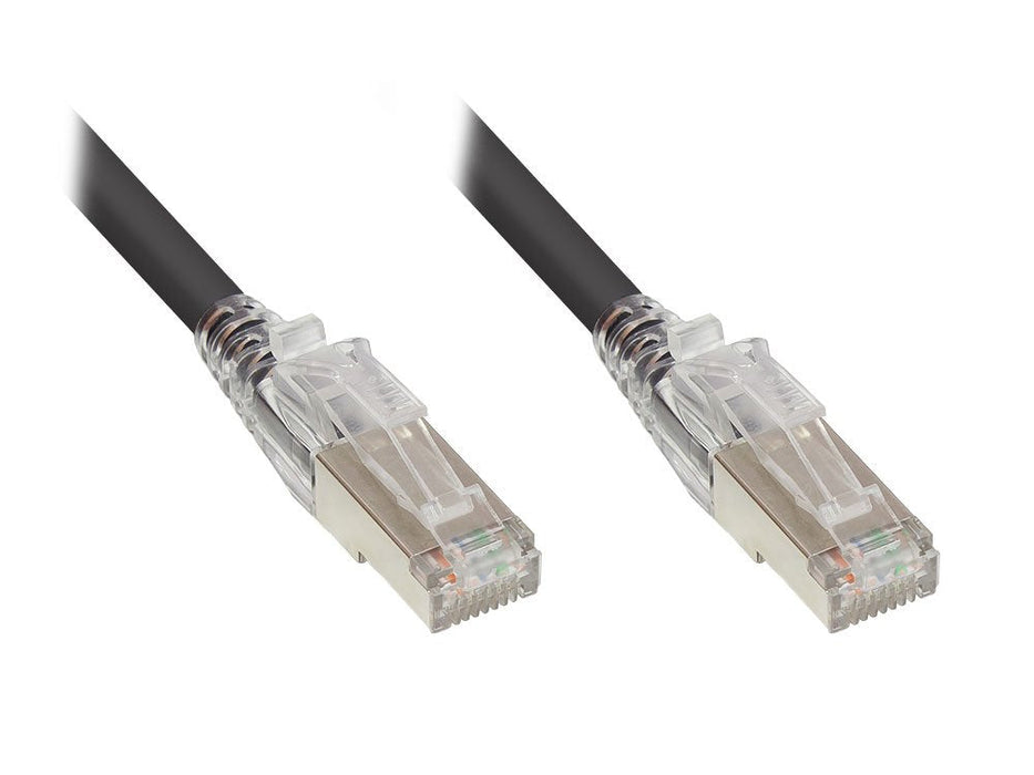 Rns® Cable De Red Mit Rastnasenschutz Und Verriegelung, Cat. 6a, S Ftp, Pimf, Halogenfrei (Lszh), 500mhz, Schwarz, 1,5m, Good Connections®