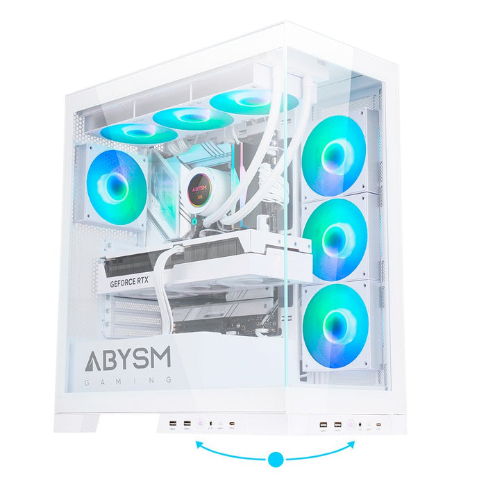 EAN 6974560223275 - ABYSM Danube Sava H500 White Escritorio Transparente, Blanco imagen 6