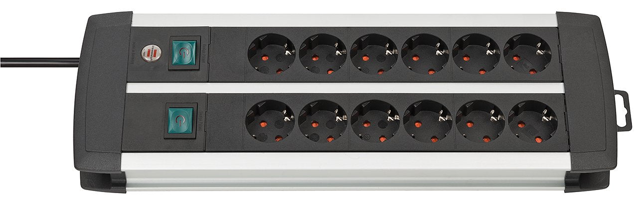 EAN 4007123650439 - Brennenstuhl 1391000912 base múltiple 3 m 12 salidas AC Interior Negro, Blanco imagen 1