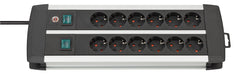 EAN 4007123650439 - Brennenstuhl 1391000912 base múltiple 3 m 12 salidas AC Interior Negro, Blanco imagen 1