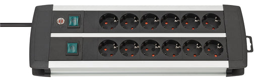 EAN 4007123650439 - Brennenstuhl 1391000912 base múltiple 3 m 12 salidas AC Interior Negro, Blanco imagen 1