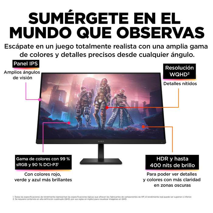 EAN 197029617712 - OMEN by HP 31.5 inch QHD 165Hz Gaming Monitor - OMEN 32q pantalla para PC 80 cm (31.5") 2560 x 1440 Pixele imagen 14