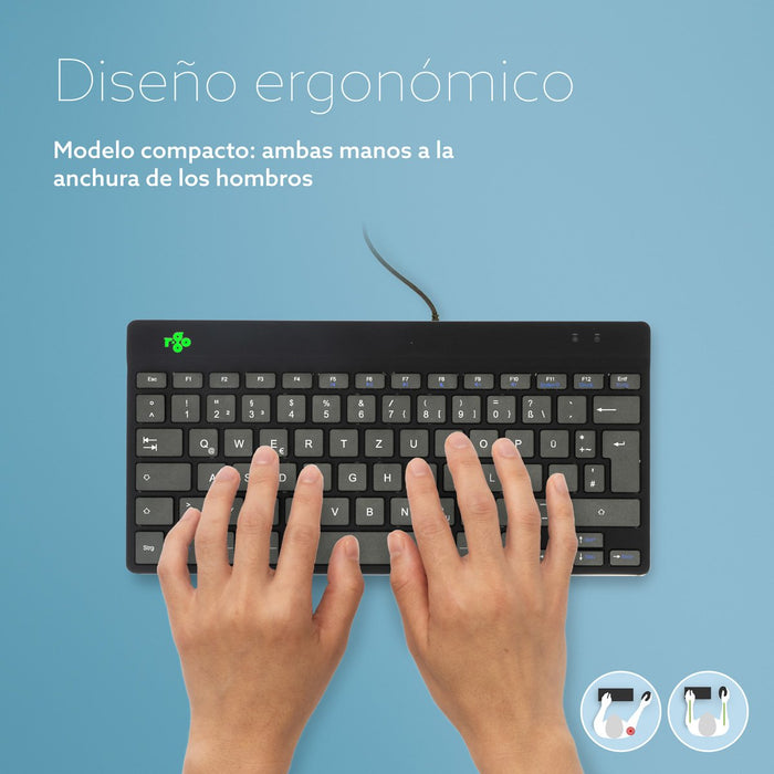 EAN 8719274491392 - R-Go Tools RGOCODEWDBL teclado USB Alemán imagen 5