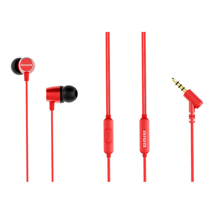 EAN 8435256900255 - Aiwa ESTM-30RD auricular y casco Auriculares Alámbrico Dentro de oído Llamadas/Música/Deporte/Uso diario  imagen 2
