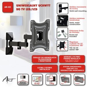 EAN 5902115407338 - ART RAMT AR-83 soporte para TV imagen 6