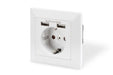 EAN 4016032443193 - Digitus DA-70613 toma de corriente 2x USB Blanco imagen 1