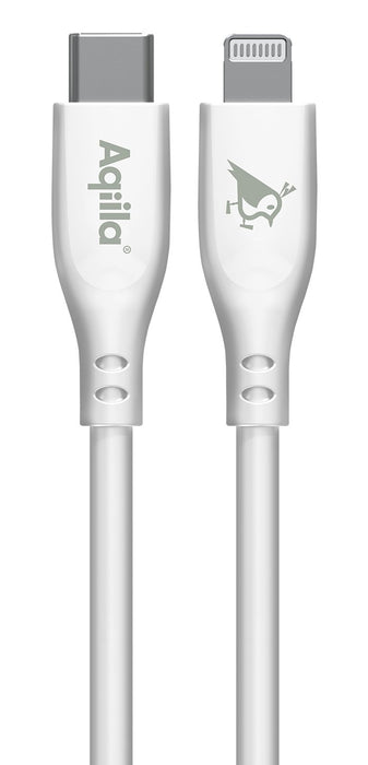 EAN 8716778931836 - Aqiila Cablebird CS21 cable USB USB 2.0 1 m Lightning USB C Blanco imagen 1