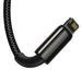 EAN 6953156204973 - Baseus Tungsten Gold 3-in-1 cable USB USB 2.0 1,5 m USB A USB C/Micro USB A/Lightning Negro imagen 3
