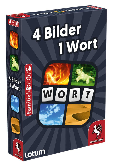EAN 4250231717857 - Pegasus 4 Bilder 1 Wort - Das Kartenspiel 4 Pics 1 Word 20 min Juego De Cartas Familia imagen 1