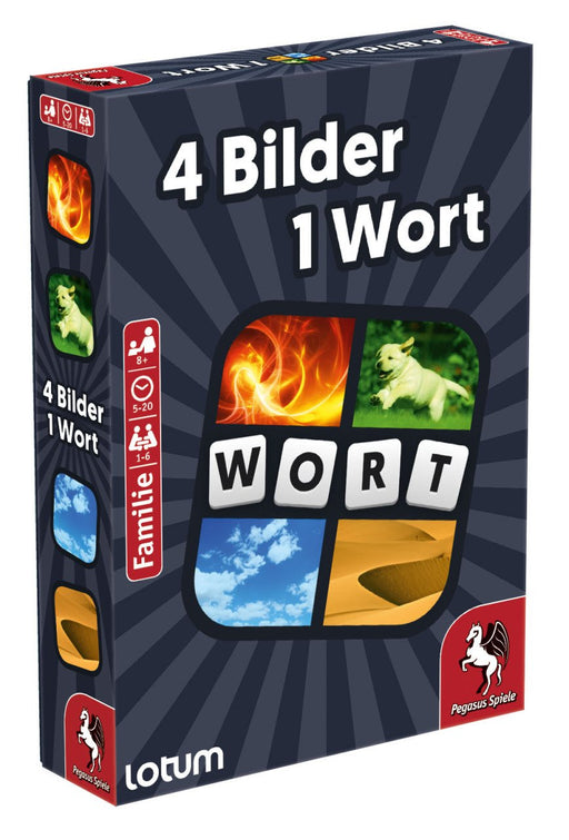 EAN 4250231717857 - Pegasus 4 Bilder 1 Wort - Das Kartenspiel 4 Pics 1 Word 20 min Juego De Cartas Familia imagen 1