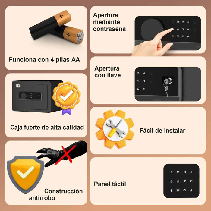 Extralink Lock Star A6-25 Elektronischer Safe Mit Code