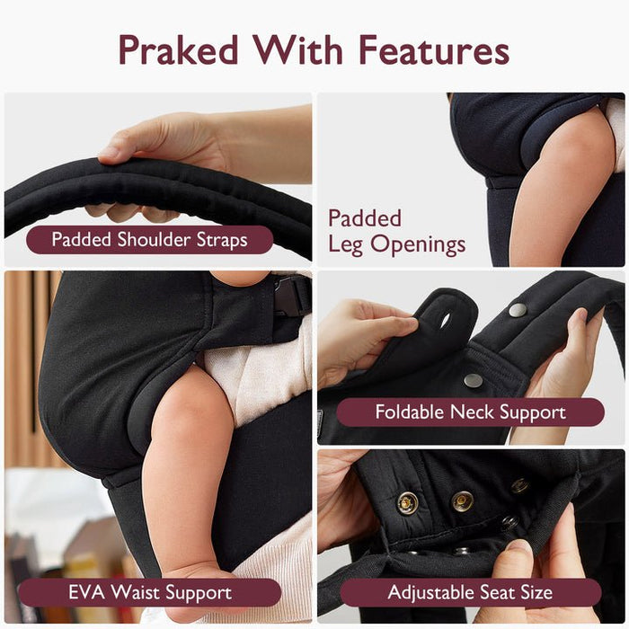 Momcozy Leichte Babytrage, Negro, Para Kinder De 3-20kg