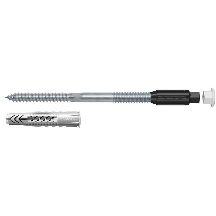 EAN 4048962114775 - Fischer 512173 tornillo de anclaje y taco 2 pieza(s) Juego de enchufes de pared y tornillos 70 mm imagen 1