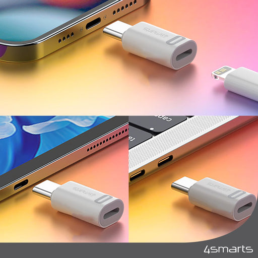 EAN 4252011907601 - 4smarts 540711 cambiador de género para cable Lightning USB-C Blanco imagen 2