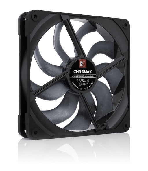 EAN 9010018100723 - Noctua NF-A14X25 G2 PWM CHROMAX.BLACK sistema de refrigeración para ordenador Carcasa del ordenador Venti imagen 2