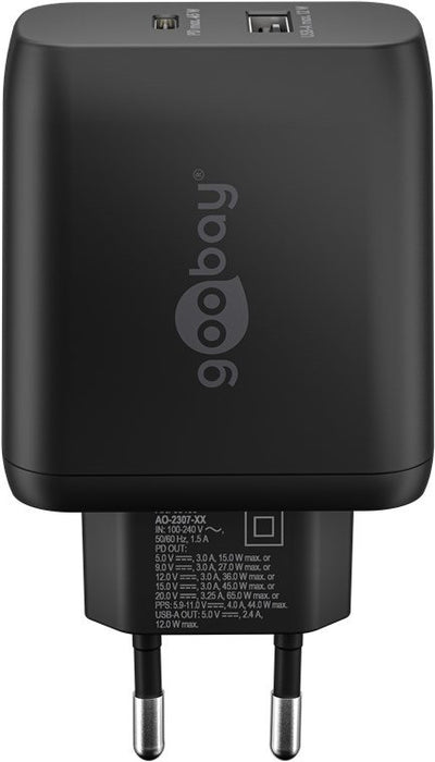 EAN 4040849654091 - Goobay 65409 cargador de dispositivo móvil Teléfono móvil, Portátil Negro Corriente alterna Interior imagen 2