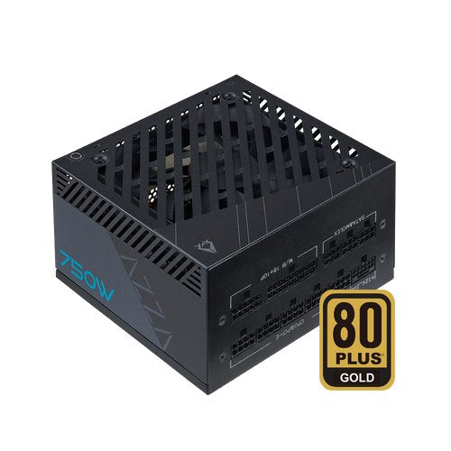 Fuente De Alimentación   Azza Netzteil 750g Atx 3.1, 120mm 750w  Negro 80+Gold  Psaz-750g(Atx3.0)