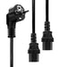 EAN 5712505147658 - Microconnect PE011330 cable de transmisión Negro 3 m Acoplador C13 2 x imagen 1