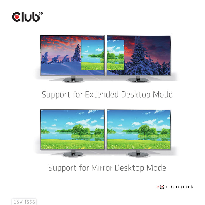 EAN 8719214472979 - CLUB3D CSV-1558 divisor de video USB Tipo C 2x HDMI imagen 4