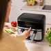 EAN 8435771907081 - Cecotec Cecofry Dual 9000 Sencillo 9 L Independiente 2850 W Freidora de aire caliente Negro, Acero inoxid imagen 11