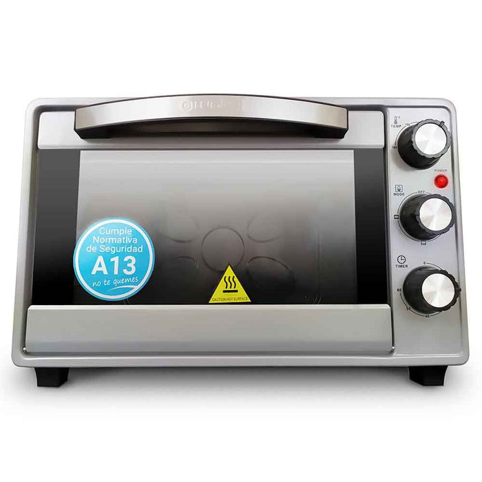 Horno Eléctrico Multifunción Grunkel 23l Plata Hr-23silver