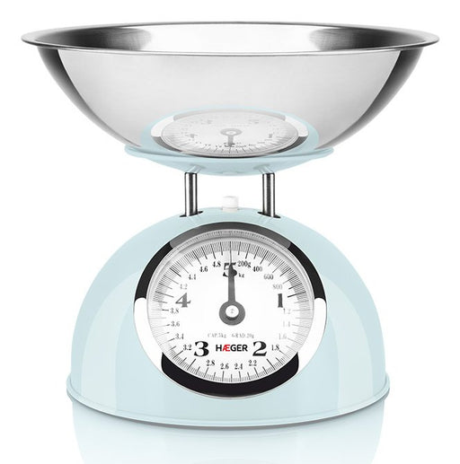 EAN 5608475032240 - Haeger KS-BME.010A báscula de cocina Azul, Acero inoxidable Encimera Alrededor Báscula de cocina mecánica imagen 1