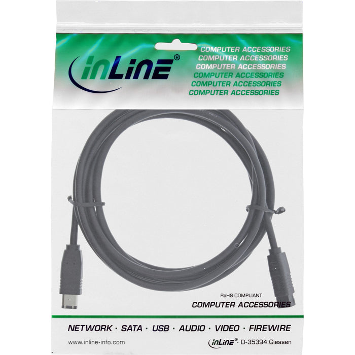 Inline Firewire 400 A 800 1394 Cable 6 A 9 Pin Macho 5m