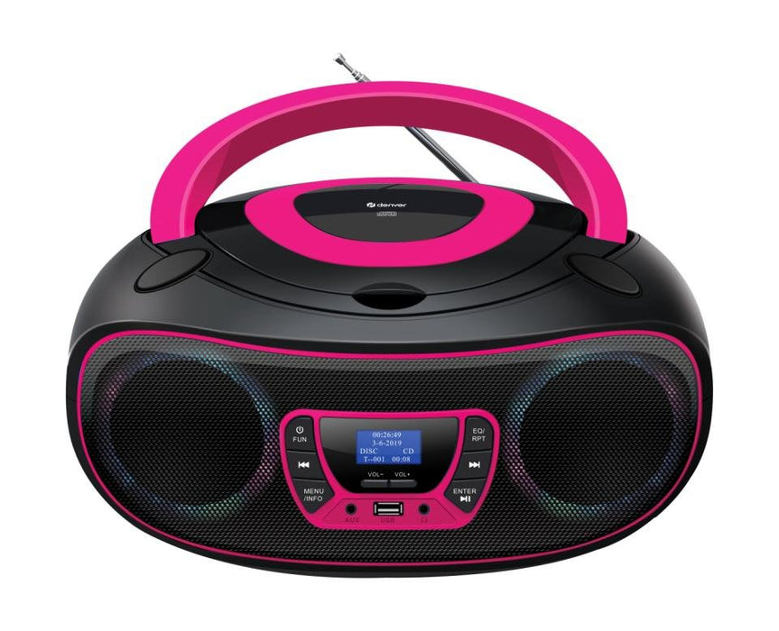 EAN 5706751079993 - Denver TDB-212P Rosa Reproductor de CD portátil imagen 1