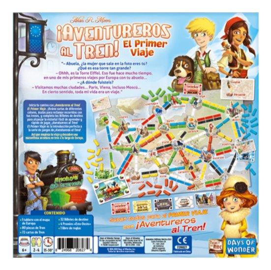 EAN 824968208274 - Asmodee DW720827 juego de tablero ¡Aventureros al Tren! El Primer Viaje Juego de mesa Viaje/aventura imagen 2