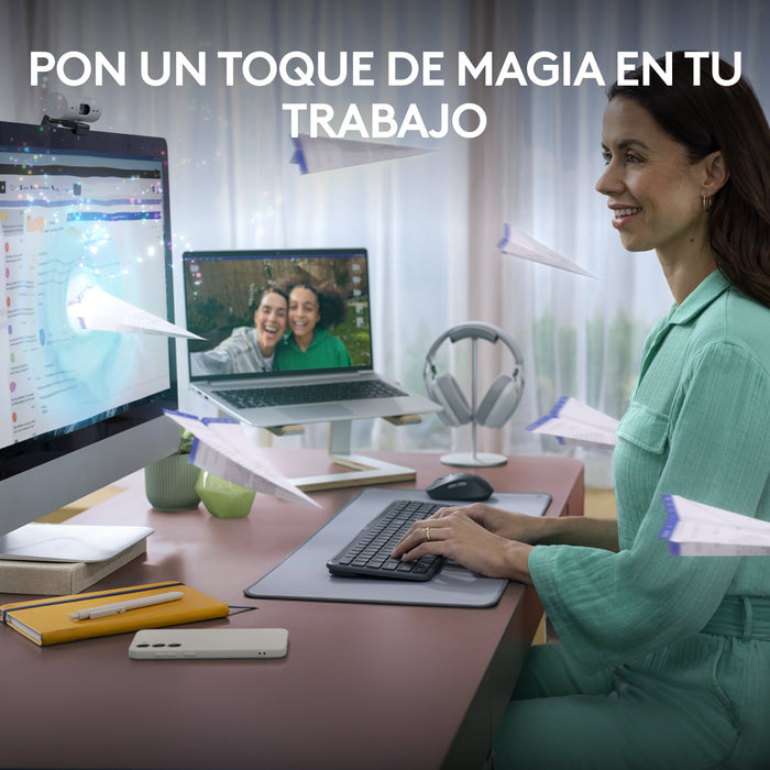 EAN 5099206119222 - Logitech 920-012486 teclado Ratón incluido Oficina RF Wireless + Bluetooth QWERTY Español Grafito imagen 7