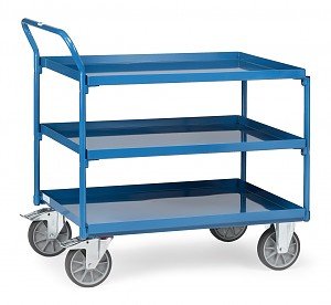 Fetra 4930 Tischwagen Acero Pulverbeschichtet Traglast Max. 400 Kg
