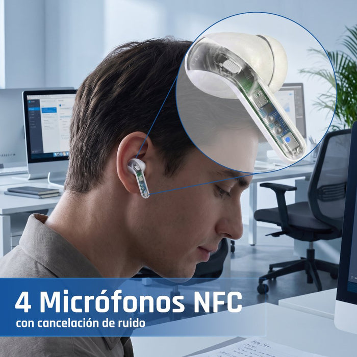 EAN 8435364319352 - iggual True Sound True Wireless Stereo (TWS) Dentro de oído Llamadas/Música Blanco imagen 7