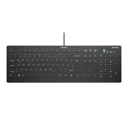 EAN 7061111384628 - Contour Design Active Key AK-C8112 teclado Médico USB QWERTZ Alemán Negro, Blanco imagen 1