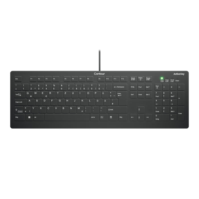 EAN 7061113207109 - Contour Design Active Key AK-C8112 teclado Médico USB QWERTZ Alemán Negro imagen 1