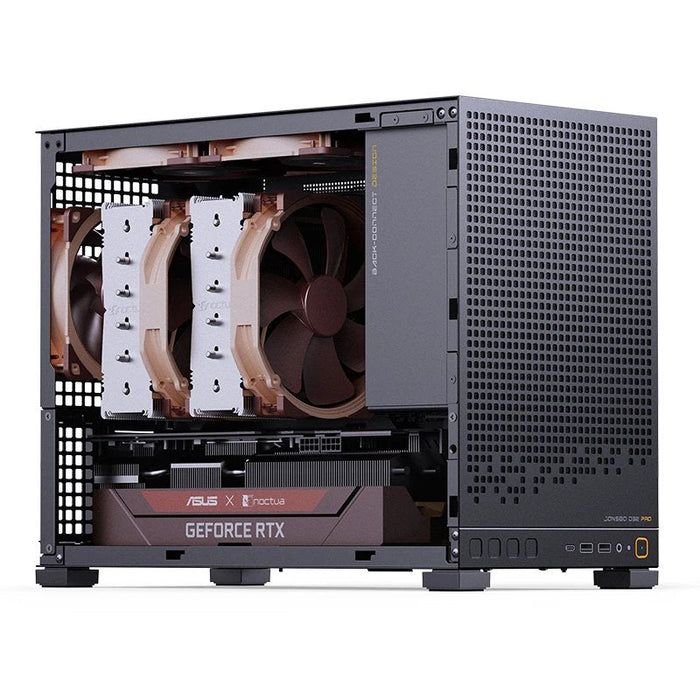 Jonsbo D32 Pro Negro Pc-Gehäuse, Mini-Gehäuse, Matx, Tempered Glass - Schwarz