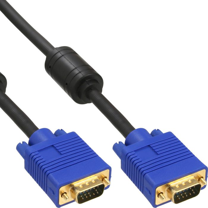 Cable Inline S-Vga Premium 15hd Macho A Macho Negro 5m
