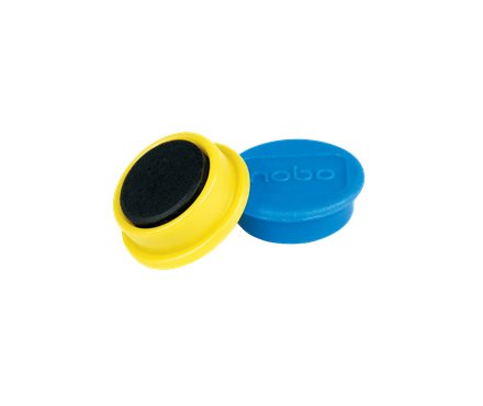 Nobo Pack De 10 Imanes Magneticos Para Pizarra Blanca - 24mm - Colores Surtidos