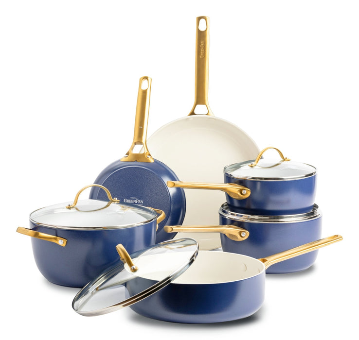 Greenpan Padova Reserve 6-Tlg. Topf&Pfannenset Blau