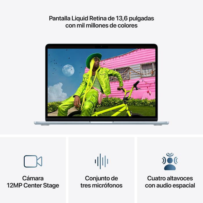 Apple Macbook Air 13,6' M5 10-Core Cpu 16gb 1tb Ssd 10-Core Gpu Azul