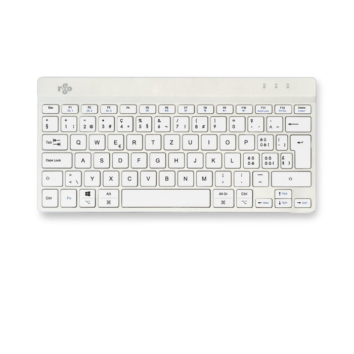 R-Go Compact Break Keyboard,  Qwertz (Ch), Bluetooth, White