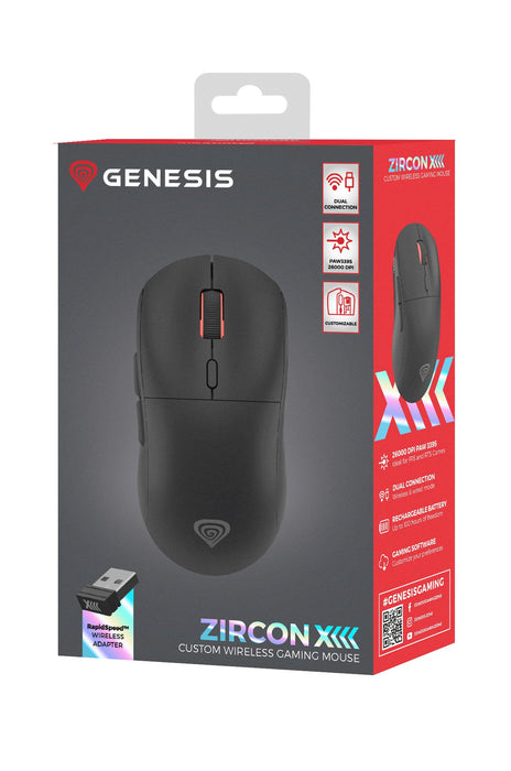 EAN 5901969443394 - GENESIS Zircon XIII ratón Juego Ambidextro RF Wireless + USB Type-C Óptico 26000 DPI imagen 12