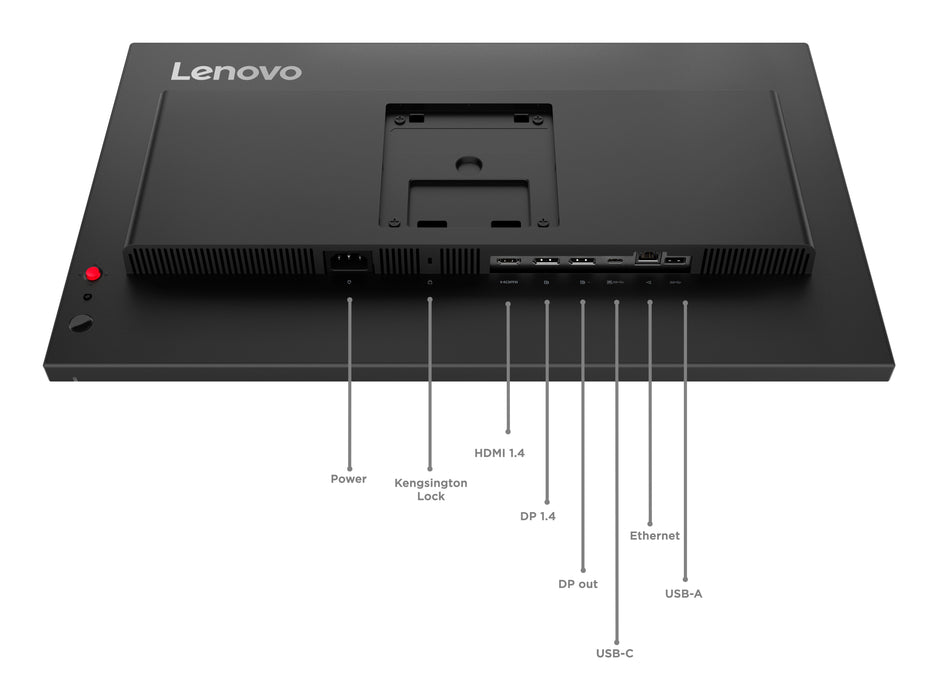 EAN 0198156725684 - Lenovo ThinkVision T24D-40 pantalla para PC 60,5 cm (23.8") 1920 x 1080 Pixeles Full HD LCD Negro imagen 12