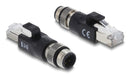EAN 4043619908318 - DeLOCK 90831 cambiador de género para cable M12 4-pin RJ-45 Negro imagen 1