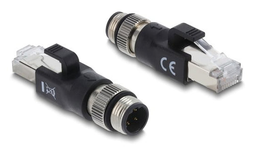 EAN 4043619908318 - DeLOCK 90831 cambiador de género para cable M12 4-pin RJ-45 Negro imagen 1