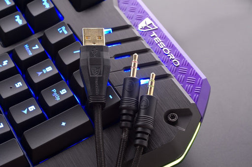 EAN 0609132867323 - Tesoro Lobera teclado Juego USB AZERTY Negro imagen 2
