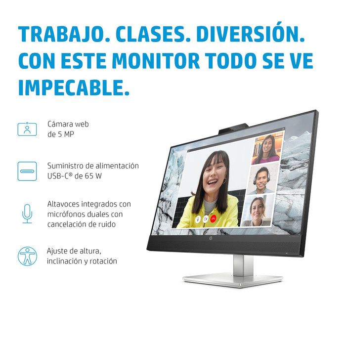 EAN 5715063337745 - HP E27m G4 QHD USB-C Conferencing Monitor pantalla para PC 68,6 cm (27") 2560 x 1440 Pixeles Quad HD LCD  imagen 6