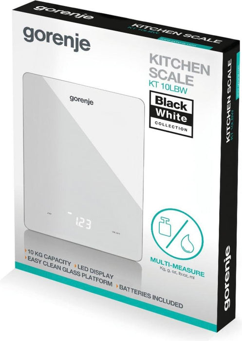 EAN 3838782552151 - Gorenje KT10LBW Blanco Encimera Rectángulo Báscula electrónica de cocina imagen 3