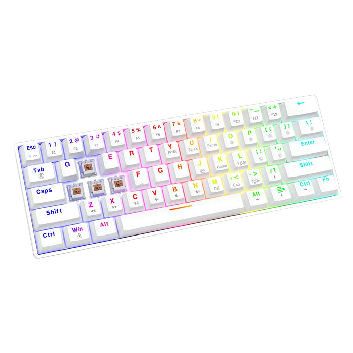 EAN 5901986048732 - Savio WHITEOUT X2 BROWN teclado Universal USB QWERTY Internacional de EE.UU. Blanco imagen 5