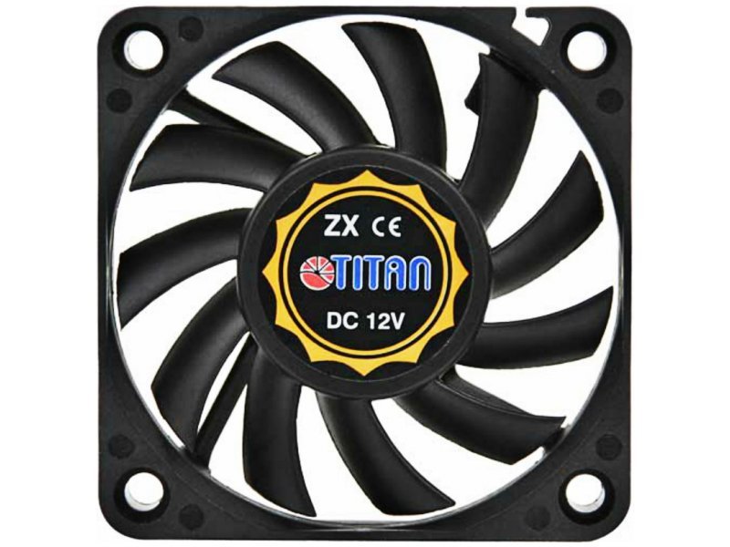EAN 4260120531747 - Titan TFD-6010L12Z sistema de refrigeración para ordenador Carcasa del ordenador Ventilador 6 cm Negro imagen 1